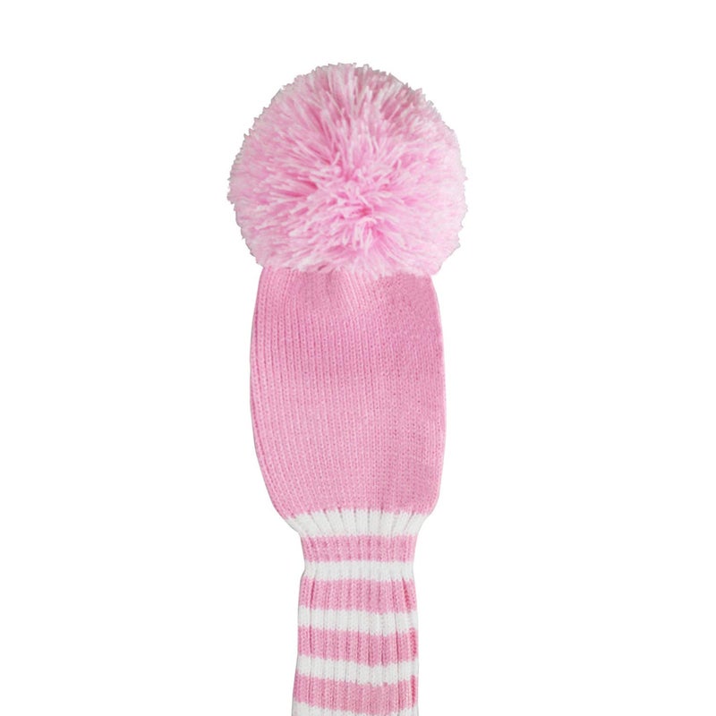 Scott Edward Multi-Style Optional Individualized Knit Golf Club Head Covers Set of 4  Fit for Driver Wood(460cc) * 1  Fairway Wood * 2  and Hybrid(UT) * 1  for Male/Female Golfers (Light Pink) - Image 5